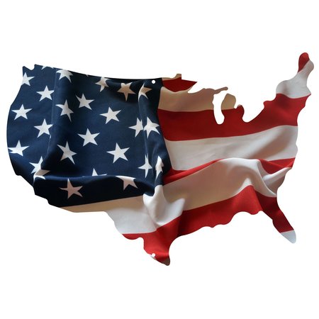 NEXT INNOVATIONS USA Shape Waving Flag Small Wall Art 101409034-WAVINGFLAG